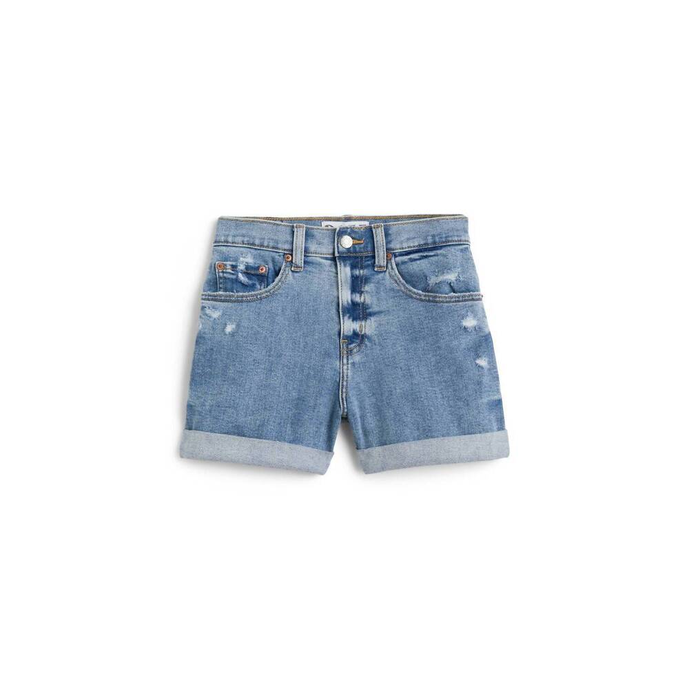 NEW DAZE women's dads girl eco distressed cuffed mom short in galpal